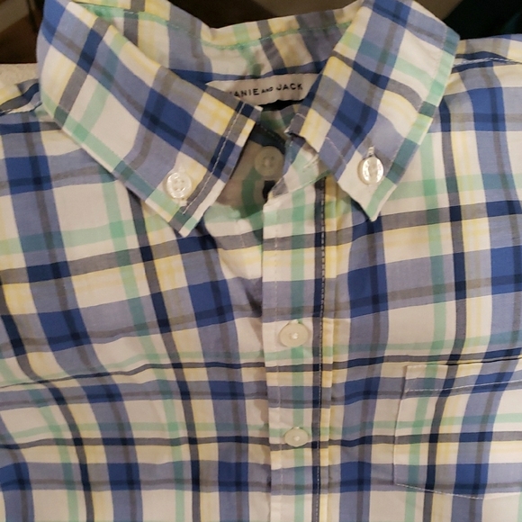 Janie and Jack Multicolor Plaid BOYS's Shirt - Picture 4 of 6